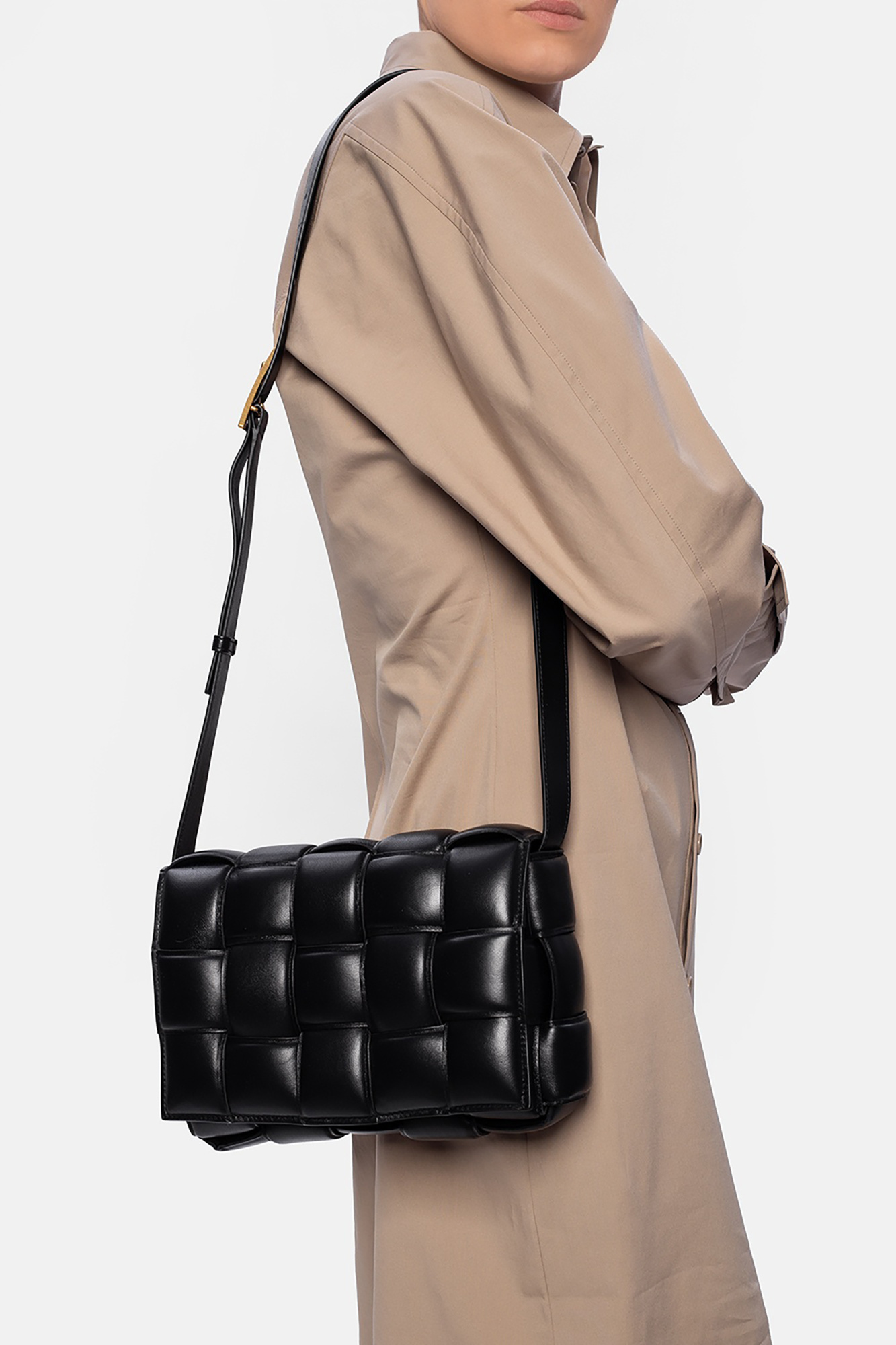 Black 'Padded Cassette' shoulder bag Bottega Veneta - Vitkac